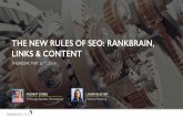 New Rules of SEO: RankBrain, Links, & Content