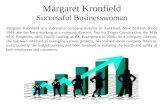 Margaret kronfield  successful businesswoman