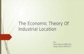 Economic theory of industrial location