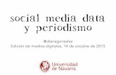 Social media data y periodismo. Edición de Medios Digitales