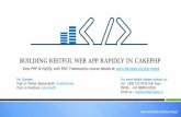 Building Restful Web App Rapidly in CakePHP