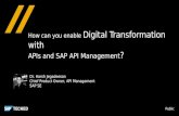 SAP TechEd  2015 INT103 Enabling Digital Transformation with APIs and SAP API Management