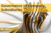 Governance of Subsidiary Companies