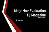 Magazine Evaluation DJ Magazine