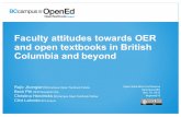 Faculty attitudes towards OER and open textbooks in B.C. and beyond