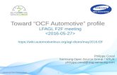 Toward "OCF Automotive" profile