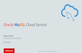 MySQL Cloud Service e Roadmap