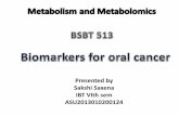 Biomarkers for oral cancer