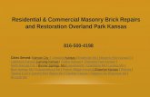 Residential & Commercial Masonry Brick Repairs and Restoration Overland Park Kansas 816-500-4198