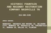 HISTORIC FOUNTAIN AND MASONRY RESTORATION COMPANY NASHVILLE TN 816-500-4198