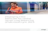 Deploying Citrix NetScaler for Global Server Load Balancing of ...
