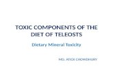 Toxic Components of the Diet of Teleosts