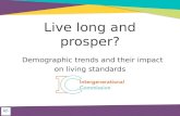 Intergenerational Commission slides - demographic trends and their impact on living standards