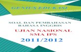 Soal dan pembahasan un bahasa inggris sma ips 2011-2012