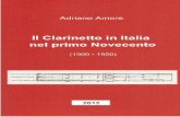 Il Clarinetto in Italia nel primo Novecento (1900-1950)