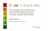 How female (and male) farmers are changing their practices in the face of changing climate in Kenya, Uganda, and  Senegal (Patti Kristjanson)