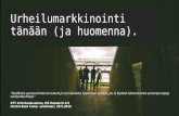 Imatra Basecamp Seminaari/ Arto Kuuluvainen: Urheilumarkkinointi tänään (ja huomenna).