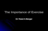The Importance of Exercise ppt