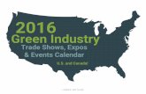 2016 Green Industry Trade Shows, Expos and Events Calendar