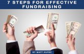 7 Steps For Effective Fundraising by Matt Kupec