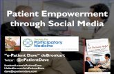Patient empowerment through social media