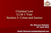 Crime and Justice Module in Criminal Law - Restorative Justice