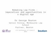 George Beaton's address to the 2016 Conference of Council, Law Institute of Victoria