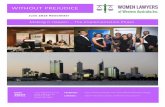 Women Lawyers of Western Australia Without Prejudice Bi-annual Newsletter Winter Edition 2015