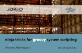Ninja tricks for Groovy system scripting for jdk.io 2016