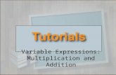 Tutorials--The Language of Math--Variable Expressions--Multiplication and Addition