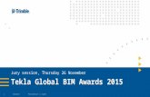 Tekla Global BIM Awards 2015