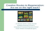 Creative routes to regeneration - Melanie Smith and James Kennell