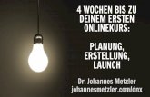 DNX Workshop ★ Dein erster Onlinekurs - einfach und schnell erstellen - Johannes Metzler