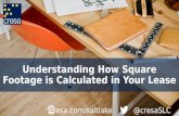 How Square Footage is Calculated in Your Lease