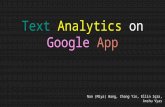 Text Analytics on Google App
