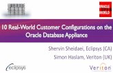 Ten Real-World Customer Configurations on Oracle Database Appliance