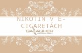 Nikotin v e-cigaretách a klasických cigaretách
