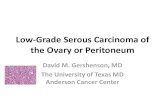 Low-grade serous carcinoma of the ovary or peritoneum