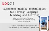 Augmented Reality Technologies for Foreign Language  Teaching and Learning