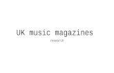 Uk music magazines powerpoint