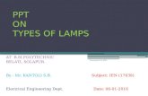 Ppt on types of lamps