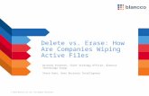 Delete vs Erase: How Are Companies Wiping Active Files