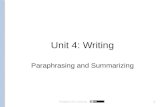 Unit-4-Grace Centers of Hope Internship Deliverable (Writing and Paraphrasing)