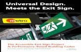 Universal Design Meets the Exit Sign White Paper by Lee Wilson Version 1.1