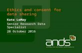 Ethics and consent for data sharing