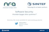 Software Security: Hvordan bygge sikre systemer?