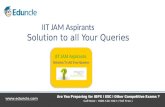 IIT JAM Frequently asked Questions