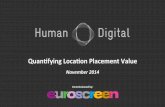 EuroScreen: Quantifying Location Placement Value - English Tourism to Europe
