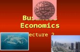 Business Economics lecture 2