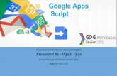 Extending Google Apps/Spreadsheet using Google Apps Script